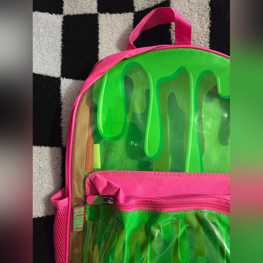 Nickelodeon Slime pink glow in the dark Backpack - Picture 3 of 3